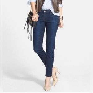 PAIGE Skyline Ankle Peg Jeans 27 Office Siren Minimalist Indigo